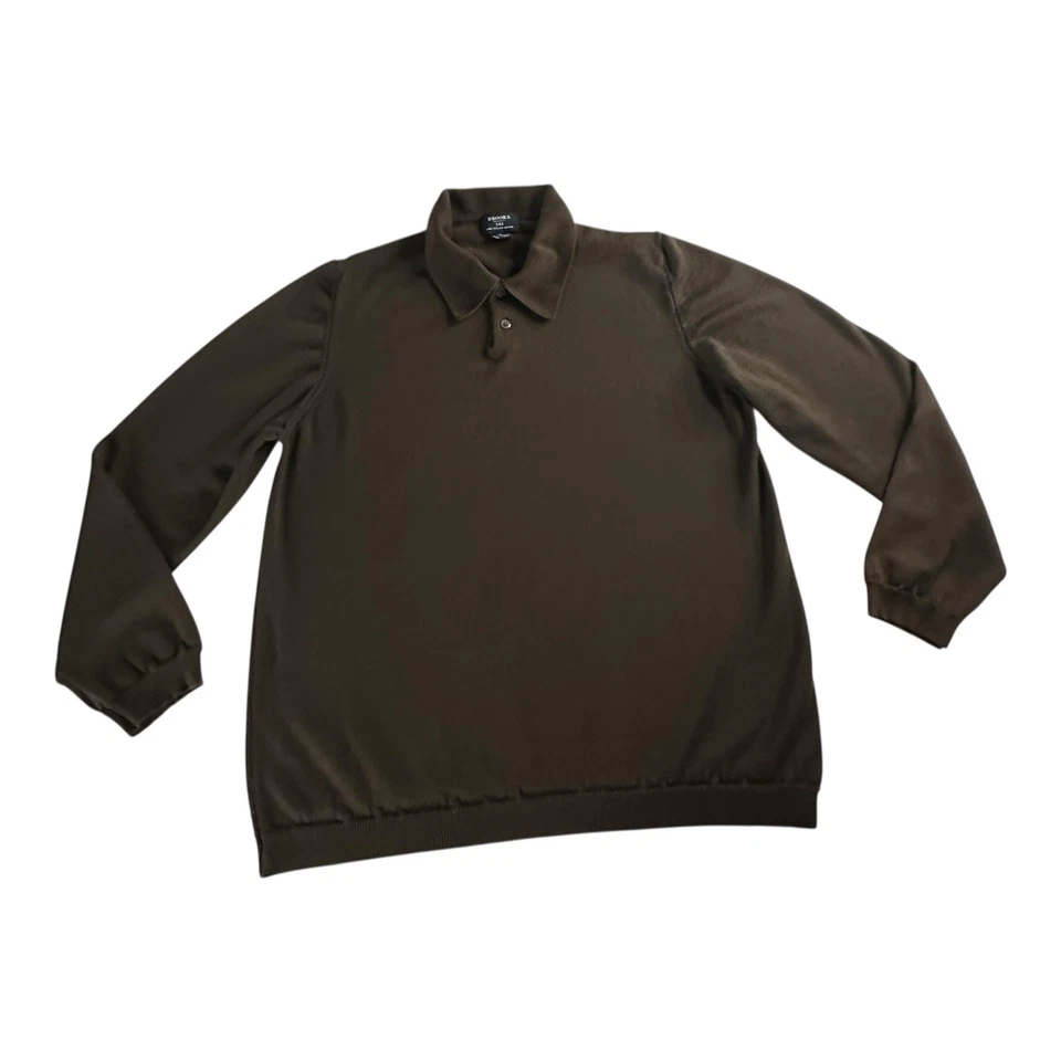 Suéter Brooks Brothers 346 Talla L Marrón 100% Cachemira Fina Botón Manga Larga Foto 1 de 4