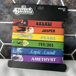 Official Hot Topic Steven Universe Rubber Bracelet Set Bioworld - Picture 1 of 2