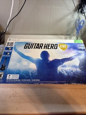 Guitar Hero Live Microsoft Xbox 360 Paquete Guitarra y Juego Nuevo En Caja Abierta Foto 1 de 4