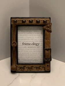Vtg Frameology 3D 1997  Western 5x7 Photo Frame Fits 5”x3” Photo Wall Tabletop - Picture 1 of 13