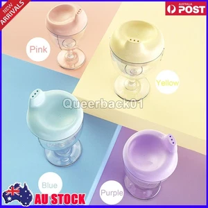 Goblet Kids Cups - No Spill Baby Sippy Cup Wine Glass, Infant Toddlers Feeding - Picture 1 of 24