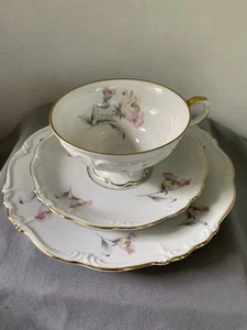 Edelstein Irish Rose 3-Piece Porcelain Tea Set Bavarian - Picture 1 of 7