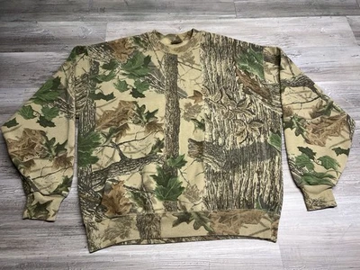 Sudadera De Colección Jerzees Realtree Cuello Redondo Para Hombres XL Camuflada Pullover Años 90 Hecha en EE. UU. Foto 1 de 4