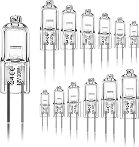 Jaenmsa 12Er Pack G4 Halogenglühbirne 20W 12V 2700K Klare Kapsellampen Für Dunst - Bild 1 von 8