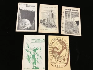 6 Vtg RIVERSIDE QUARTERLY: Literary Sci Fi Fanzine 1966 - 1975 - Robert Gilbert - Picture 1 of 12
