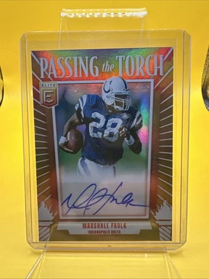 2025 Donruss Elite Passing the Torch Mashall Faulk /99 - Image 1 of 4