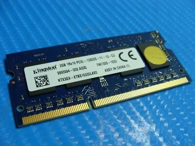 Dell 3558 SO-DIMM Kingston 2GB Memory PC3L-12800S-11-13-C3 9995594-009.A00G - Image 1 of 3