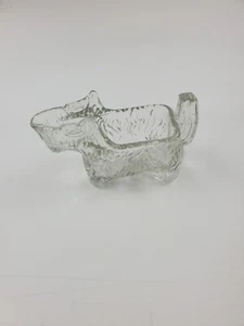 Vintage Clear Glass Schnauzer Creamer - Picture 1 of 4