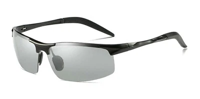 CoolPandas Sunglasses Polarized Anti-Glare Rimless Photochromic 100% UV400 New - Image 1 of 4