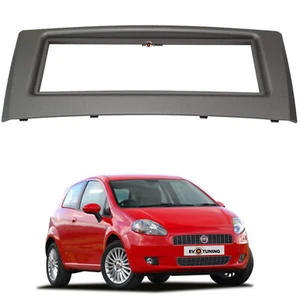 Mascherina Autoradio Adattatore Radio Cornice Stereo x Fiat Grande Punto Grigia - Foto 1 di 3