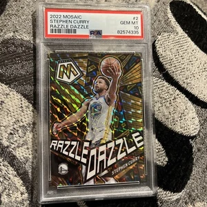 2022 Panini Mosaic #2 Stephen Curry Razzle Dazzle PSA 10 GEM MINT Warriors - Bild 1 von 2