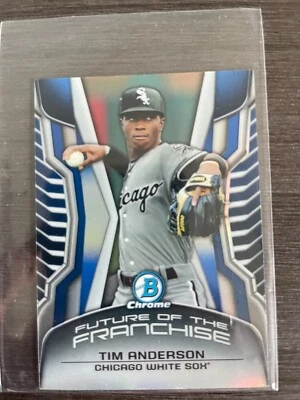 2014 Bowman Chrome Tim Anderson Franchise Future BLUE Mini Refractor #FF-TR /99 - Image 1 of 2
