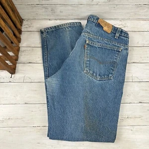 VTG Levis Orange Tab 40509 0215 Straight Denim Cotton Jeans 38x30 (measure 35x29 - Picture 1 of 18