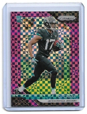 #/49  DJ Chark  RC ▪ 2018 Prizm  PURPLE POWER Prizm #223  Rookie  Jaguars  D.J. - Image 1 of 2
