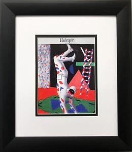 David Hockney "Harlequin" Pop Art CUSTOM FRAMED British Book Folio - Picture 1 of 3