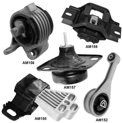 Soportes de motor y soportes de transmisión manual 5 piezas para Ford Courier 09-01 L4-1,6 L Foto 1 de 4