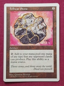 Magic The Gathering 5TH EDITION FELLWAR STONE artifact card MTG - Picture 1 of 2