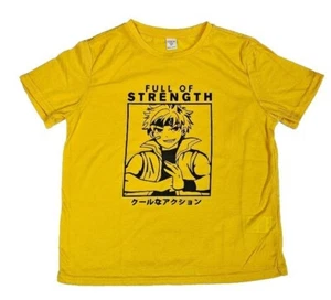 SHEIN Anime boy shirt 10Y orange and yellow - Picture 1 of 5