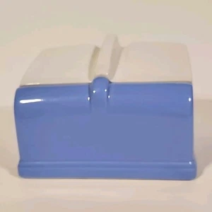 Vtg Refrigerator Dish Blue White Lid COLDSPOT 1930's The Hall China Company Mint - Picture 1 of 6