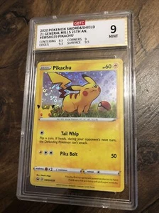 Pikachu Pokemon GBTC 9 Mint, 2020 Sword & Shield General Mills 25th An. SWSH039 - Bild 1 von 3