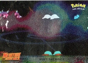 Pokémon Ash's Sacrifice Card Holo Foil Mewtwo Strikes Back - Picture 1 of 1