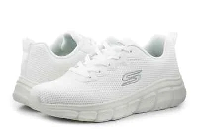 Skechers Bobs Flex Chill Edge Scarpe Uomo Sportive Memory Foam Off White Bianco - Immagine 1 di 4