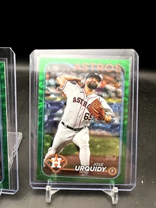 2024 Topps Series 2 Jose Urquidy Green Foil SP #552 440/499 Houston Astros - Foto 1 di 1