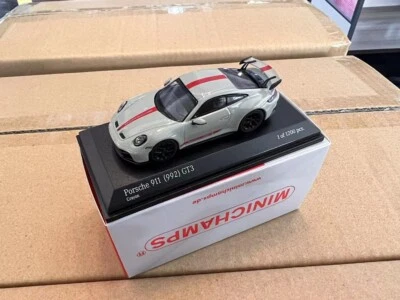 MINICHAMPS 1:64 Porsche 911 GT3 (992) 2021 Guards Red/White /Yellow Diecast Car - Image 1 of 4
