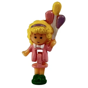 Figura Polly Pocket De Colección 1989 Polly World Fun Fair Bluebird Toys Solo con Globos - Imagen 1 de 3