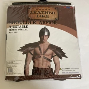 Schulterrüstung Halloween Kostüm Lederähnlich verstellbar Gladiator Samurai Ritter - Bild 1 von 6