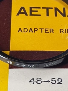 48-52mm Metal Step Up Lens Filter Converter Adapter Ring 48mm-52mm E48-E52 Aetna - Picture 1 of 6
