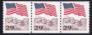 2523 Flag Over Mt. Rushmore PNC 3 Plate 6 Unused NH - Picture 1 of 2