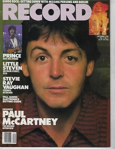 VINTAGE RECORD MAGAZINE SEP. 1984.McCARTNEY,BERLIN,PRINCE,LITTLE STEVEN,SRV.MORE - Foto 1 di 7