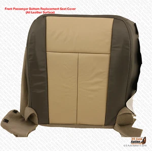 2007 2008 Ford Expedition Eddie Bauer Passenger Side Bottom Leather Seat Cover - Picture 1 of 5