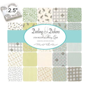 Moda Mini Pack - Darling Little Dickens - 42 fabrics 2.5" x 2.5" mini - Picture 1 of 3
