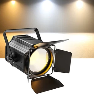 Par Light Dual Color COB 200W Spotlights Disco Stage Lighting DMX with Barn Door - Picture 1 of 13