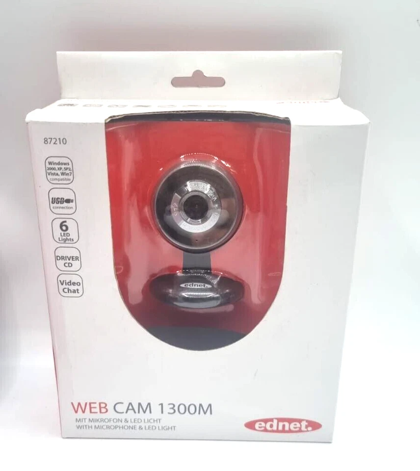Ednet Web Cam 1300M  ink. Micro G203 - Bild 1 von 1