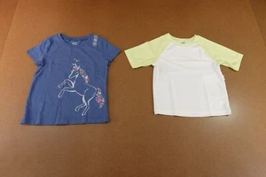 Toddler Girls 4T Old Navy White Rash Guard Carters Blue Unicorn 2 Pieces NWT - Picture 1 of 10