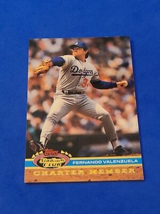 1991 Fernando Valenzuela Topps Stadium Club Charter Member