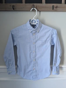 Tommy Hilfiger Youth Kids Size 8 Dress Shirt Button Down Blue - Picture 1 of 3