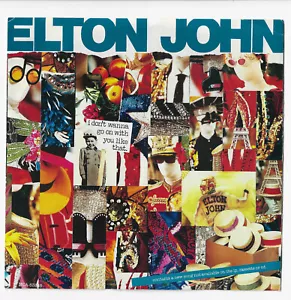Elton John "I Don't Wanna Go On With You Like That" 1988 Never Payed- Nice! - Picture 1 of 3