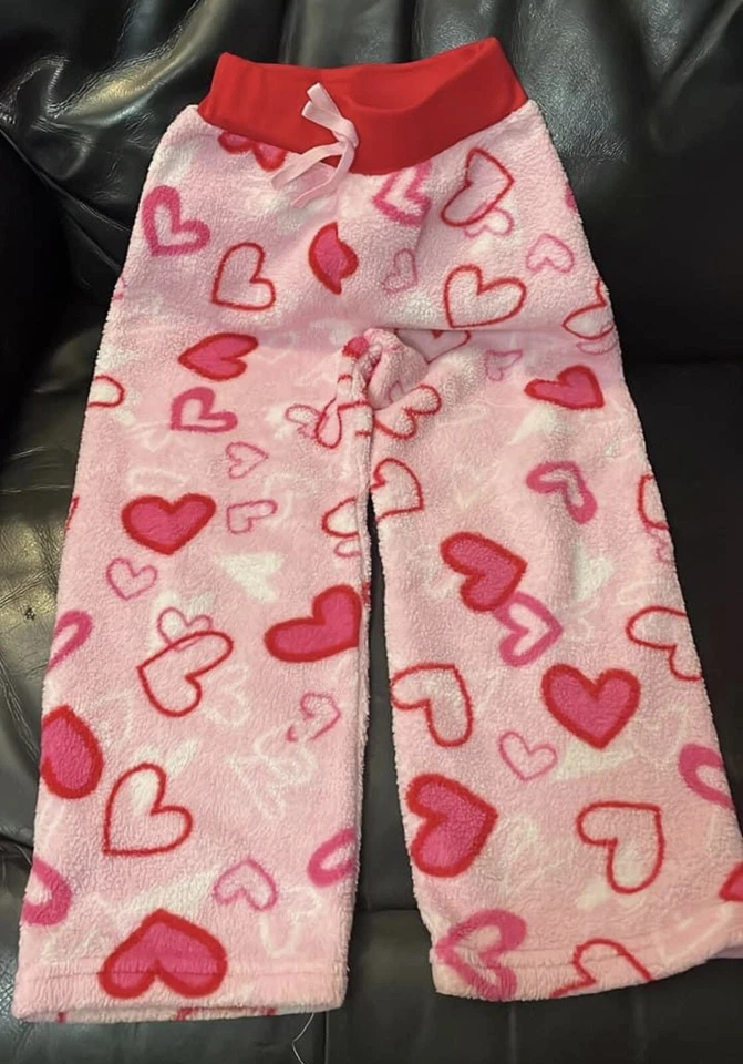 Girls Fleece Valentine Heart Pajama Pant - Изображение 1 из 1