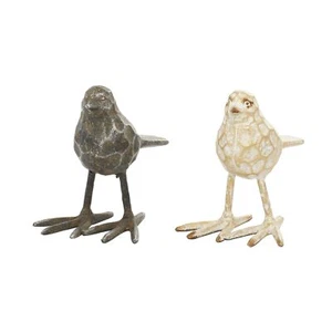 Deco 79 Metal Bird Decorative Sculpture Home Decor Statues, Set of 2 Accent F... - Picture 1 of 5