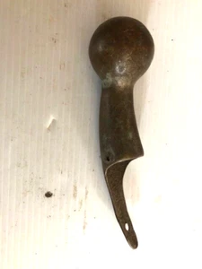 ANTIQUE SOLID BRASS HORSE HAMES END WALKING STICK CANE END - Picture 1 of 4