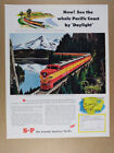 1949 Southern Pacific Railroad Shasta Daylight Train vintage print Ad