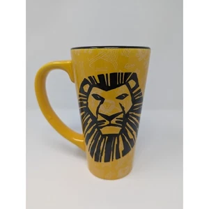 Grande tasse à café jaune musicale Disney Le Roi Lion Broadway 6,25" - Photo 1/4