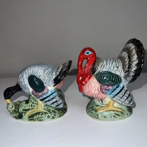 ceramic turkey salt and pepper shakers vintage - Picture 1 of 9