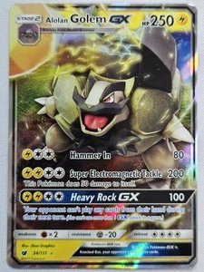 Alolan Golem GX Ultra Rare SM - Crimson Invasion 34/111 NM - Bild 1 von 2