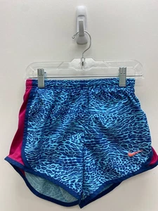 Nike SIZE M Blue Fuchsia Print Girl's Shorts - Picture 1 of 1