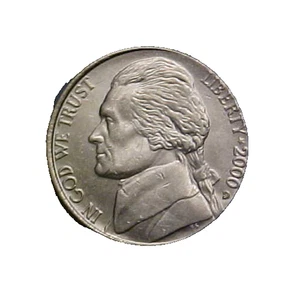2000-D Jefferson Nickel Struck Off Center - Very Nice Mint Error Coin-c6908xhh - Picture 1 of 2